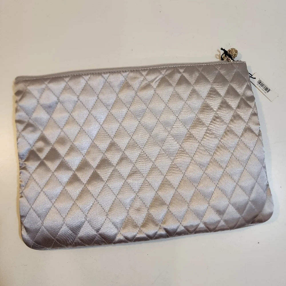 Marco Avane Gray Satchel Cosmetic bag NWT